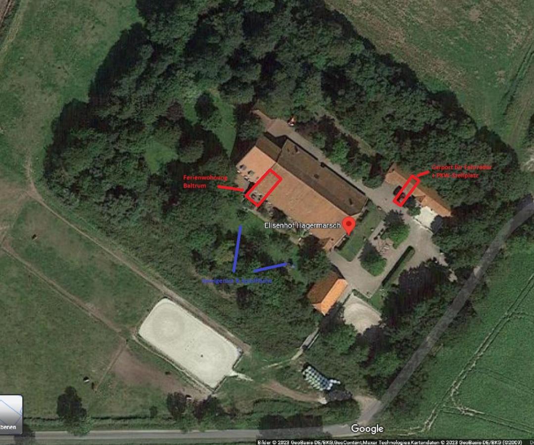 Ferienwohnung Baltrum Auf Dem Elisenhof Hagermarsch Extérieur photo